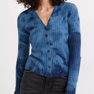 NWT Madewell Cashmere Tie-Dye Cardigan